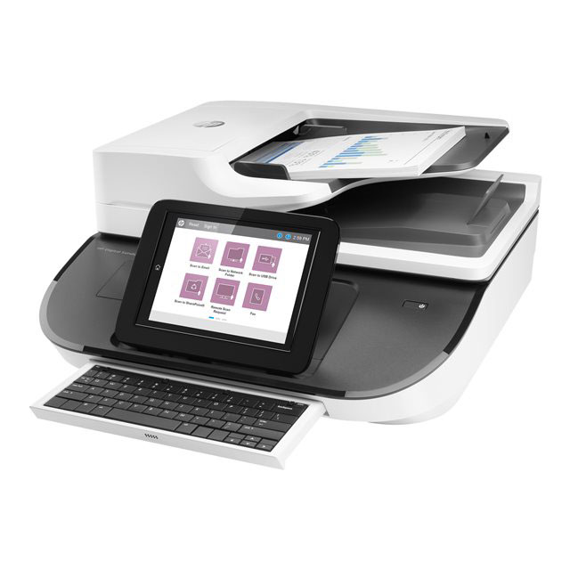 Hp flow 8500 fn2 scanner  plat et chargeur automatique