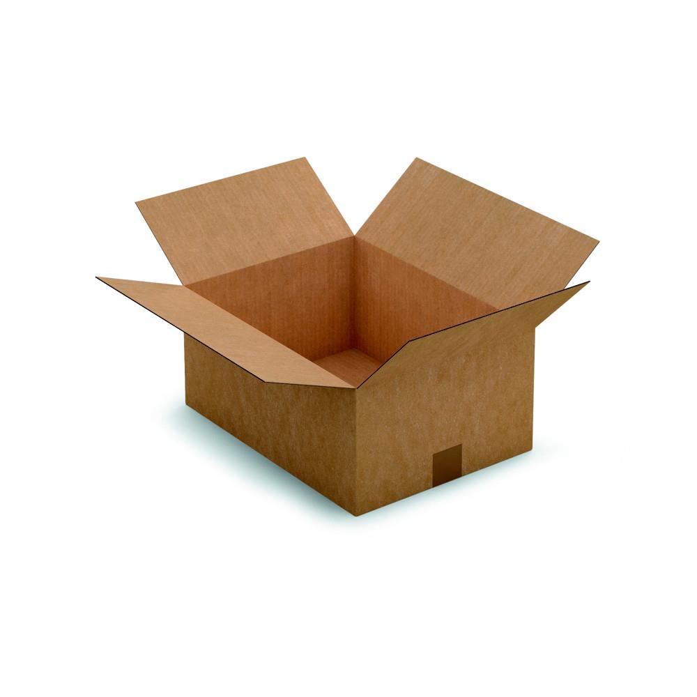 Caisse amricaine RAJA carton simple cannelure - L.int. 40 x l.30 x h.18 cm - Kraft brun - Lot de 25