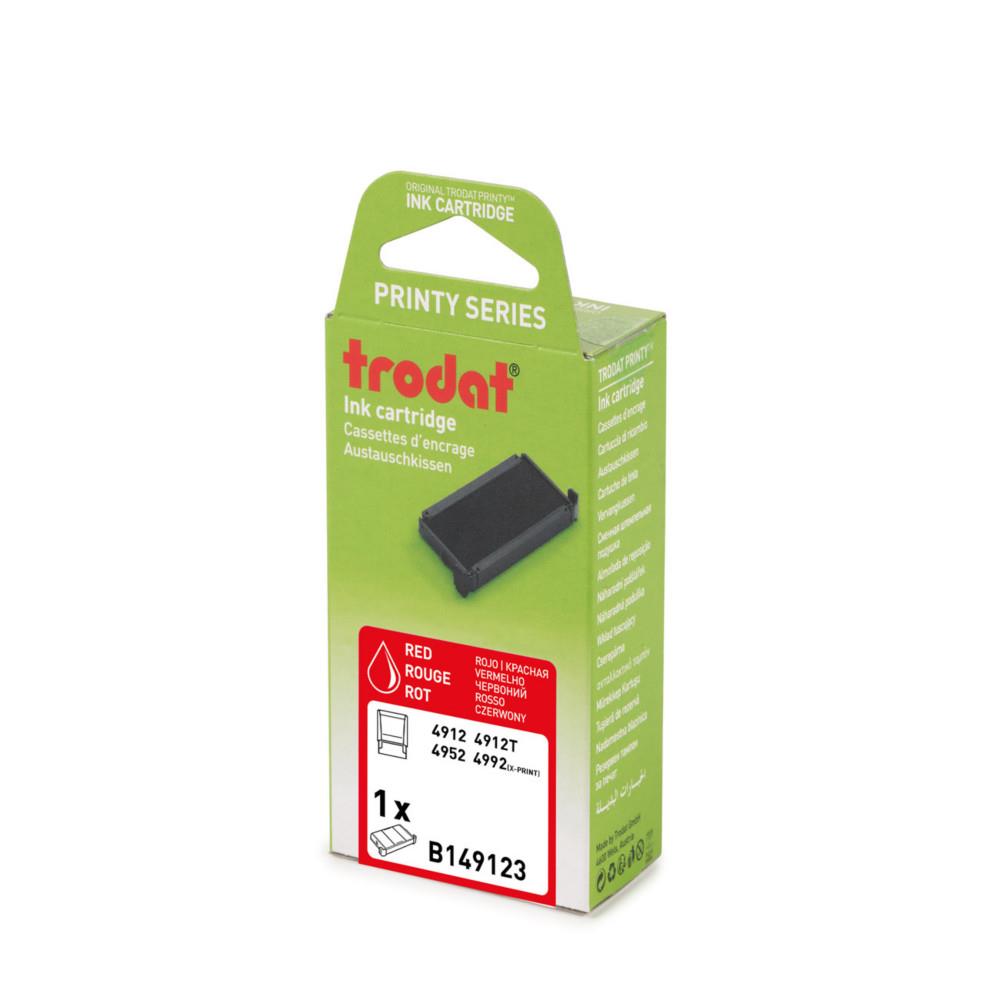 Cassette d'encre de rechange pour Tampons Trodat Printy 4912 - Rouge