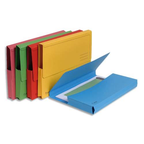 Chemises  poche Exacompta Forever - en carte recycle 290g - jaune vif - paquet de 50