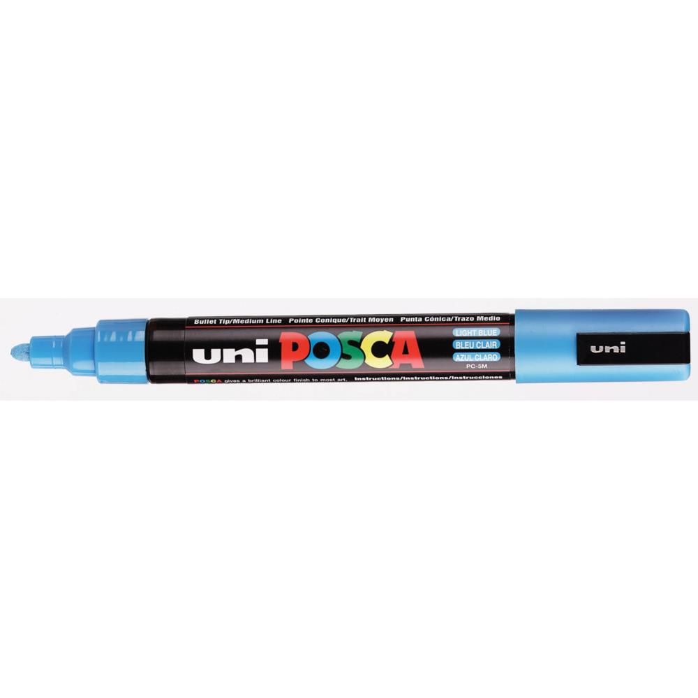 Marqueur peinture Uni Posca PC-5M  - pointe conique - 2,5 mm - bleu clair