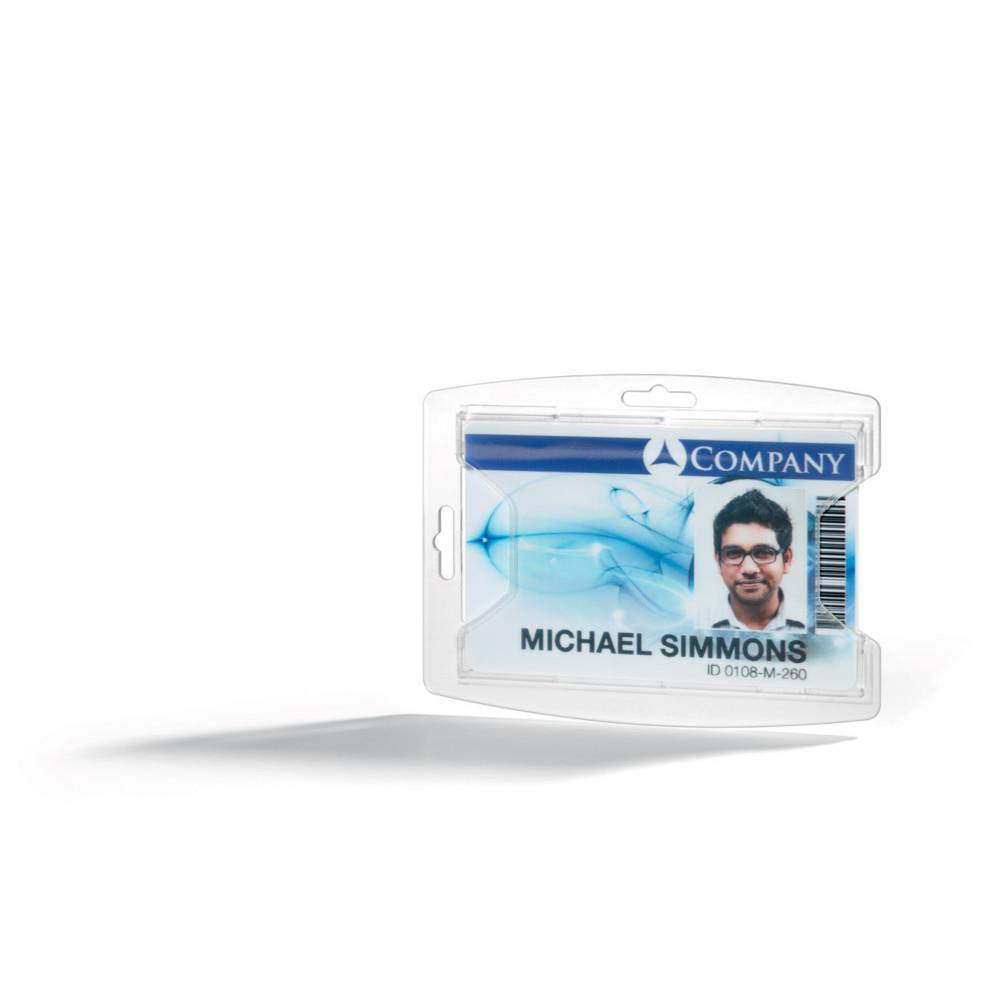 Porte-Badge en polypropyl�ne Durable recycl� 5,4 x 8,5 cm Transparent - Bo�te de 10