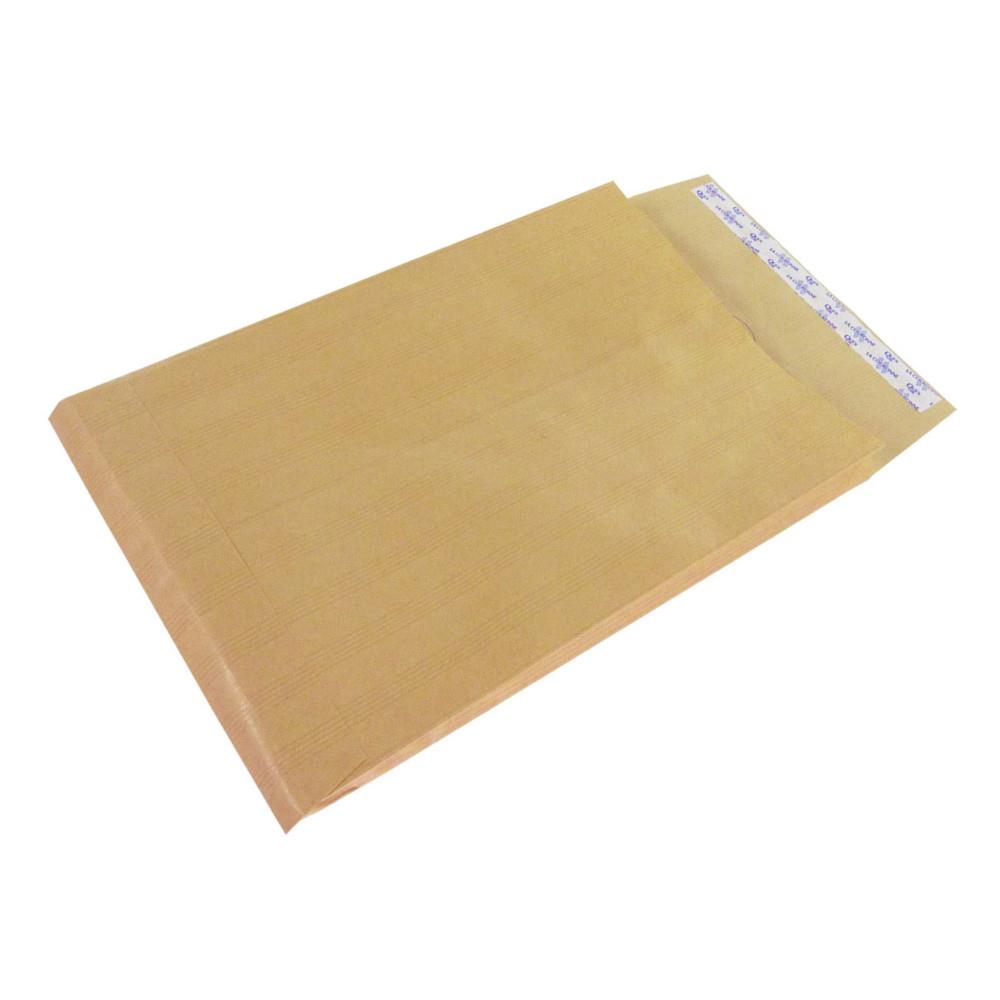 Pochette kraft La Couronne arm� brun PEFC C4 - 229 x 324 mm 120g sans fen�tre - Soufflet 3 cm - Autocollante bande protectrice - Lot de 250