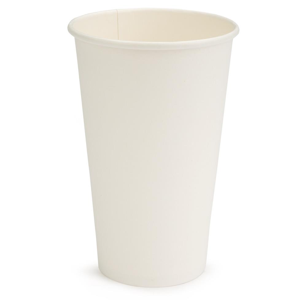 Gobelets carton jetables - 45cl - blanc - paquet 50 units