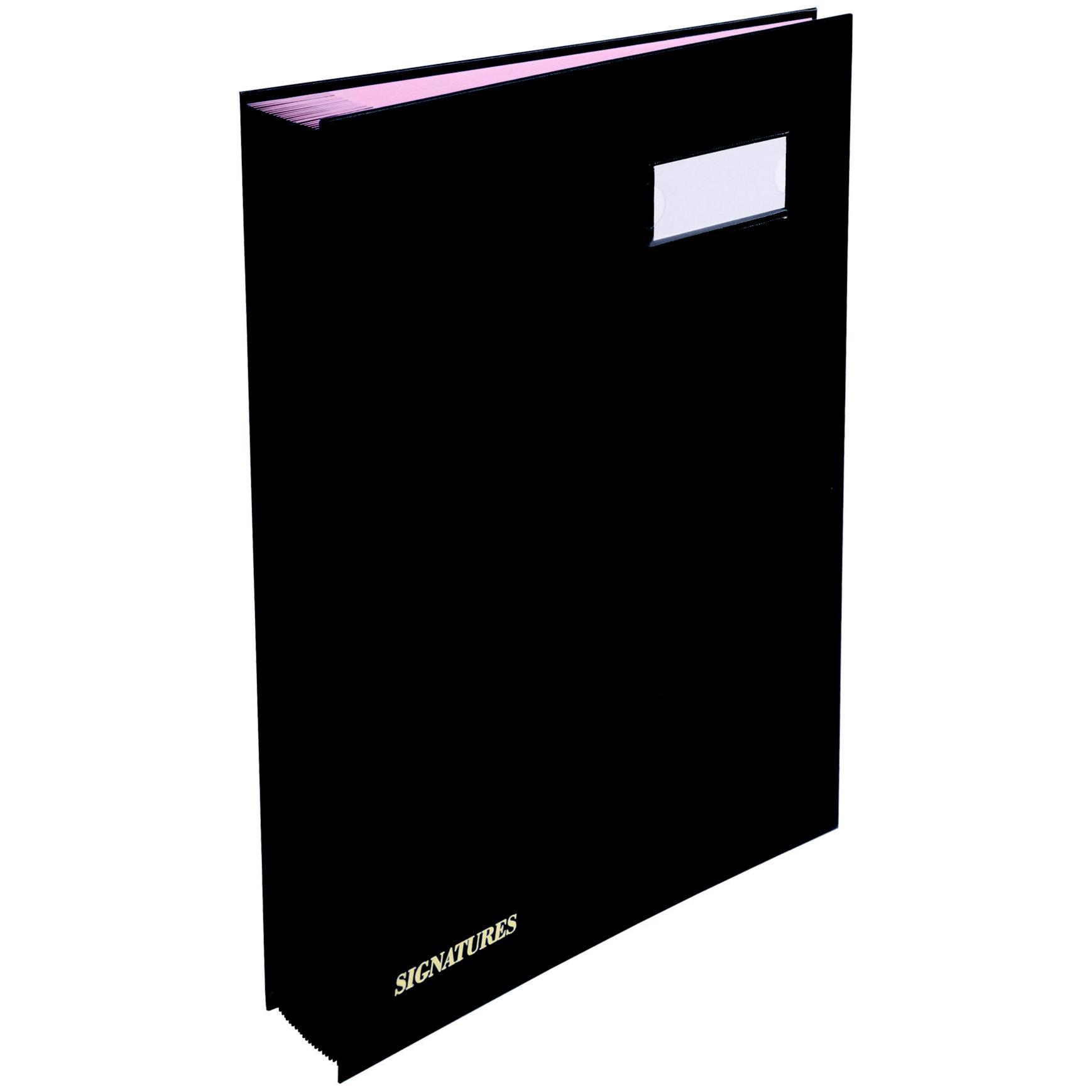 Parapheur direction Exacompta - A4 - 12 compartiments - PVC - noir