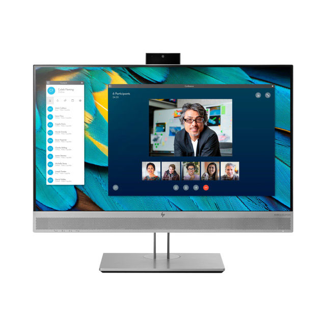 Hp elitedisplay e243m cran plat de pc 60,5 cm (23.8") 1920 x 1080 pixels full hd led noir, argent