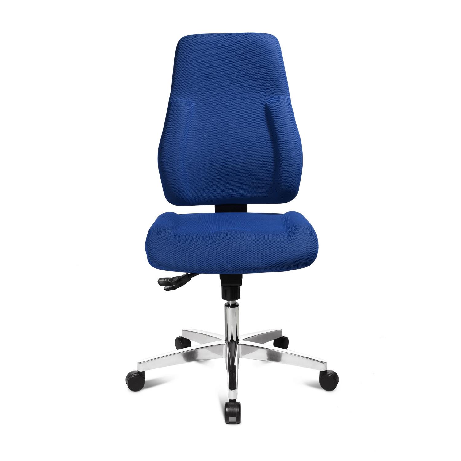 Si�ge de bureau Luna - tissu rembourr� - bleu