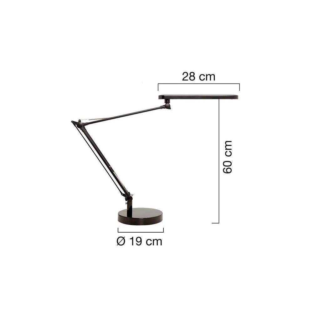 Lampe  led Unilux Mamboled - en ABS et alu - noire