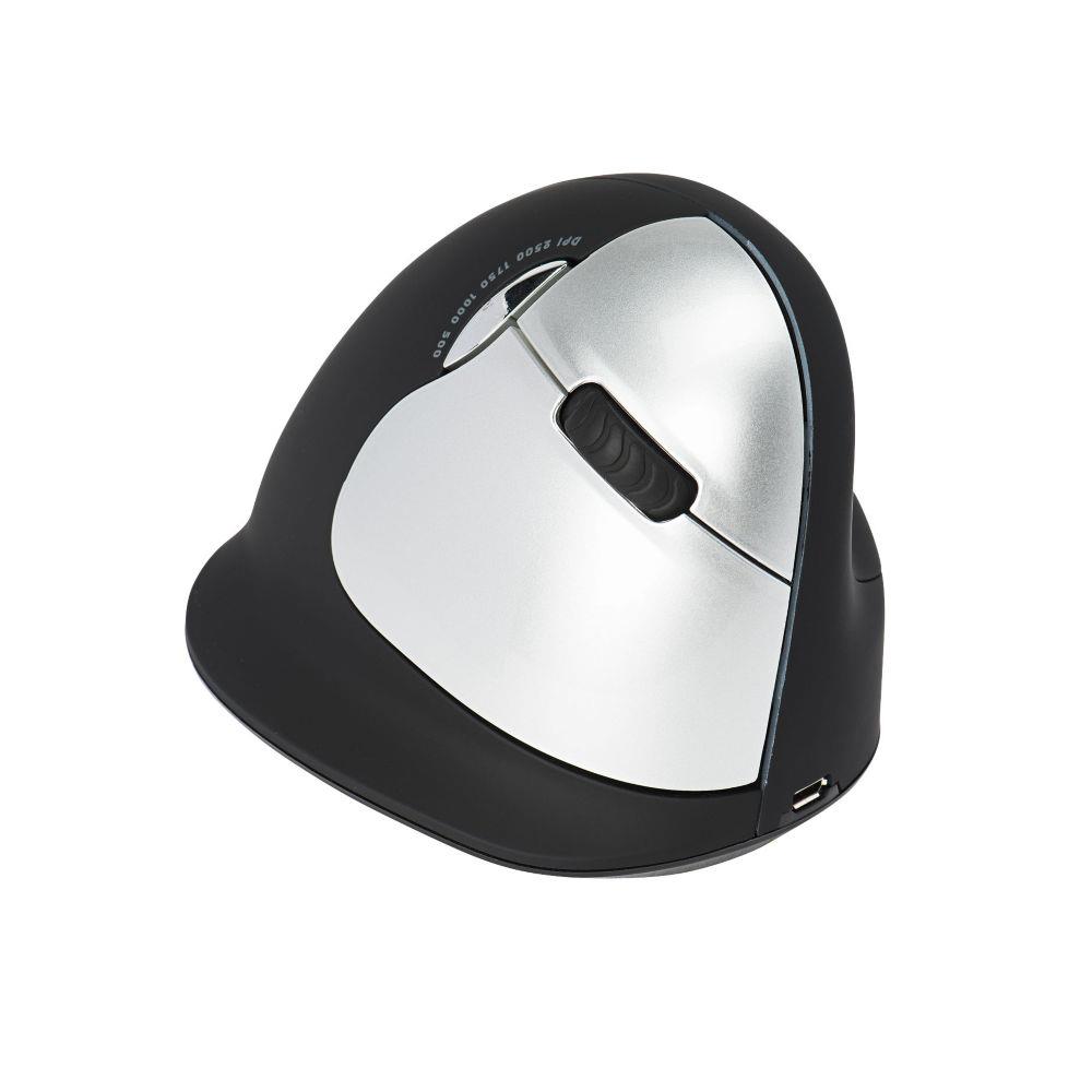 R-go tools souris ergonomique r-go he break avec logiciel de pause, droiter, grand (longueur de la main > 185 mm), bluetooth, noir