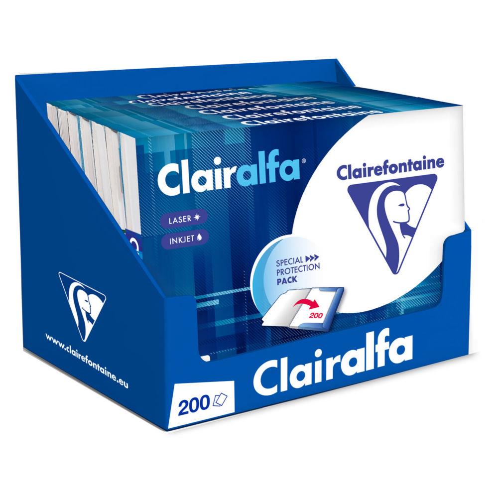 Papier Clairalfa - blanc - 80g - A4 - ramette de 200 feuilles