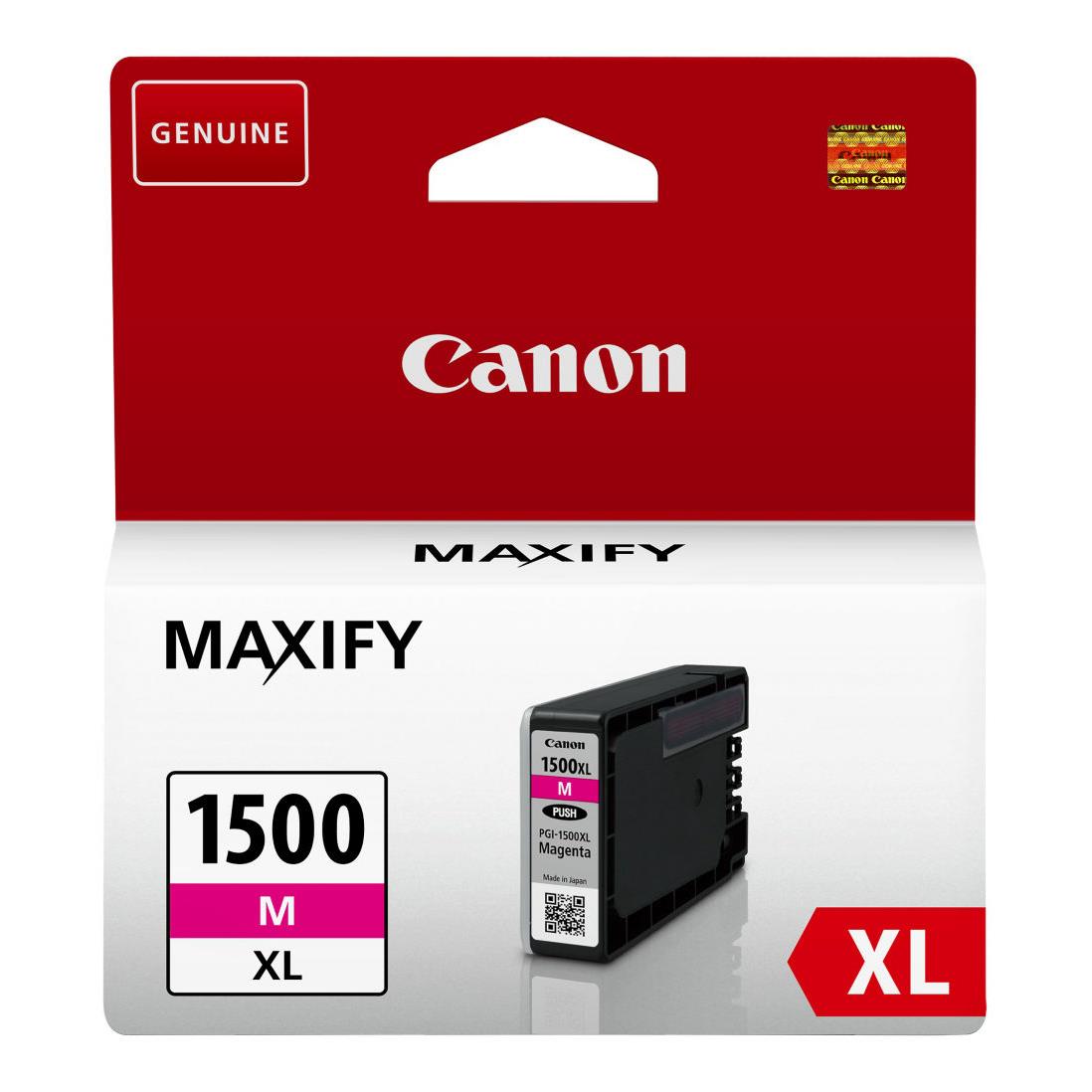 Cartouches pour imprimantes - Canon cartouche d'encre magenta haut rendement pgi-1500xl