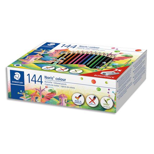 Classpack Staedtler de 144 crayons de coloris assortis + 3 taille crayons offerts
