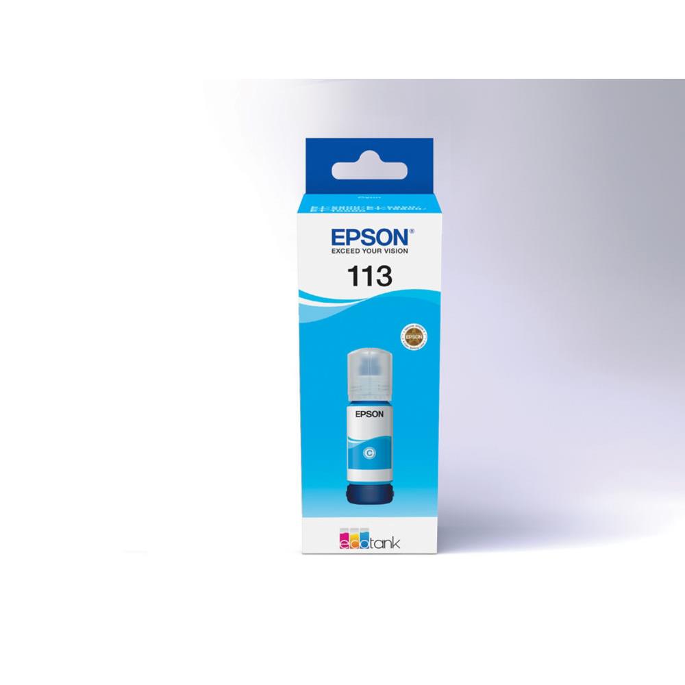 Recharges d'encre pour imprimante - Epson 113 ecotank pigment cyan ink bottle