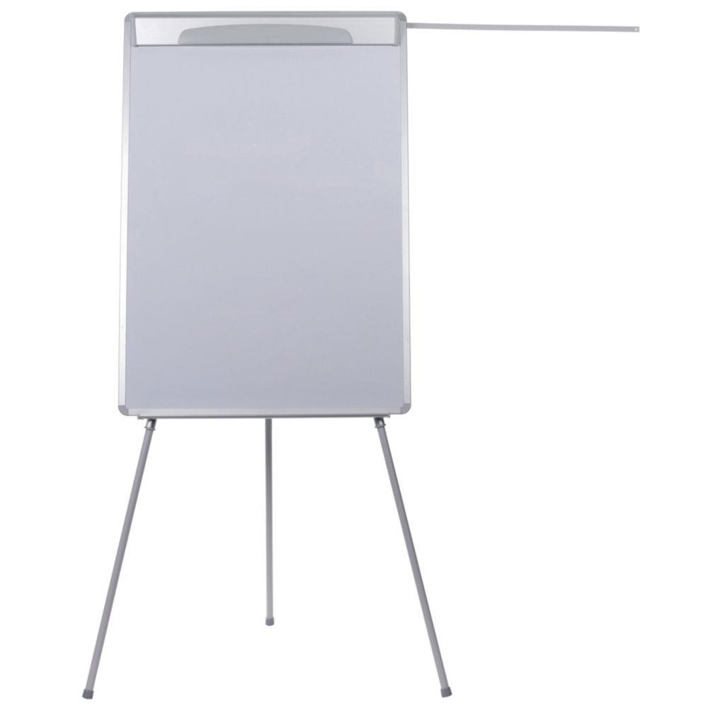 Chevalet trpieds design Bi-Office - surface magntique effaable  sec - cadre gris - 700 x 1 000 mm