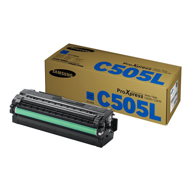 Cartouches de toner - Samsung clt-c505l toner cyan grande capacit� authentique