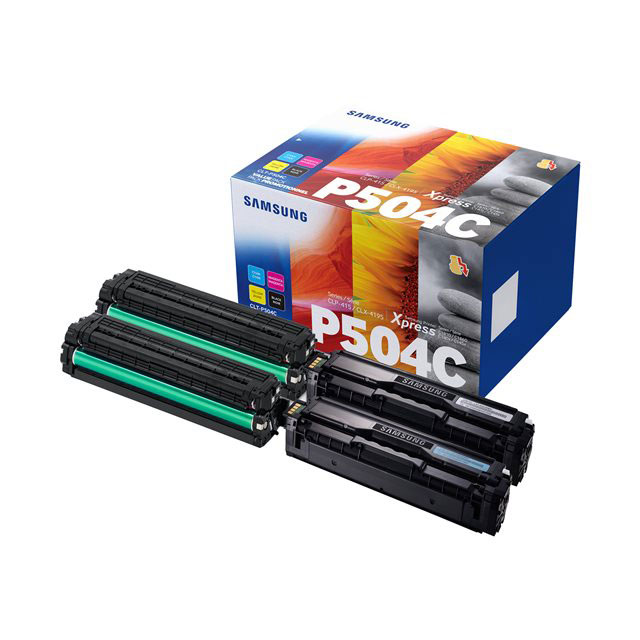 Cartouches de toner - Samsung clt-p504c pack de 4 cartouches authentiques de toner cyan/magenta/jaune/noir