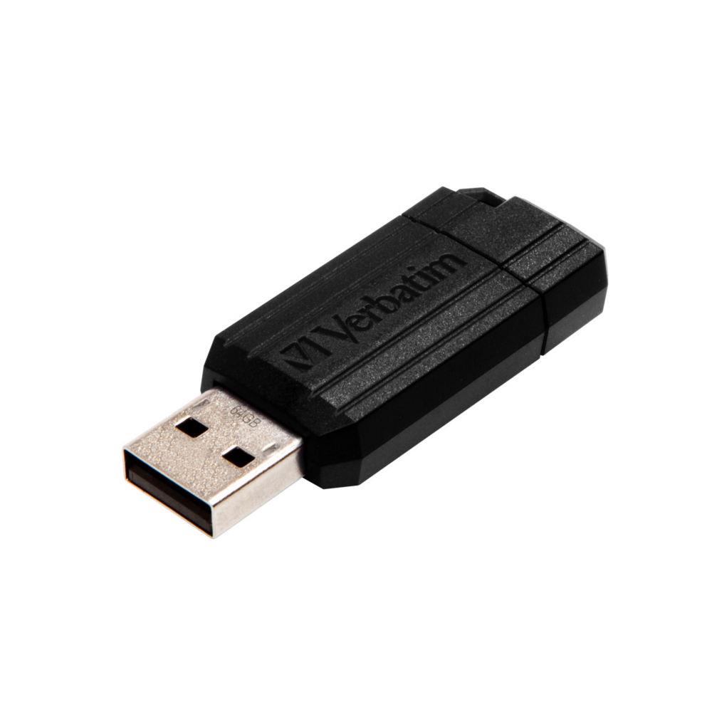 Verbatim micro-cl usbpinstripe de 64 go - noire