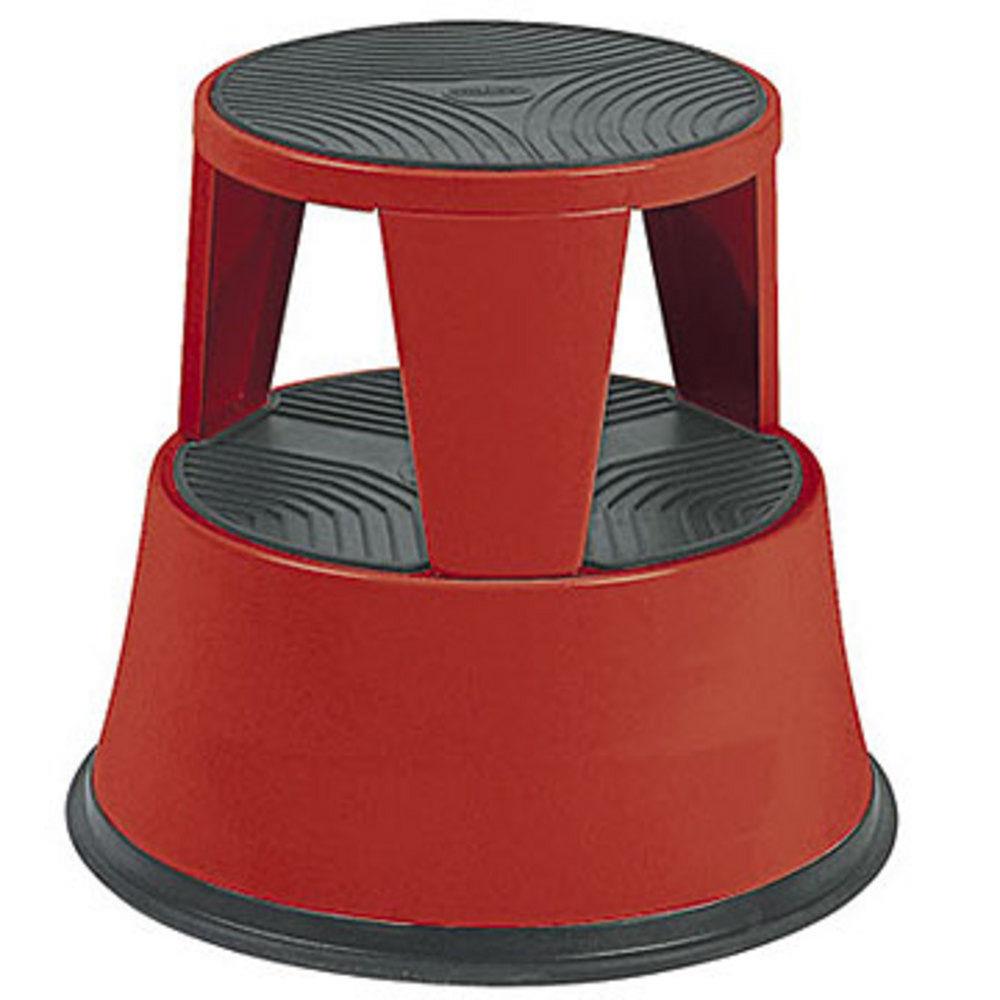 Marchepied tabouret mtal - rouge