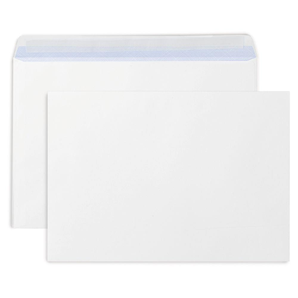 Enveloppe blanche Raja - format C4 229 x 324 mm - sans fentre - fermeture auto-adhsive - papier vlin 90 g