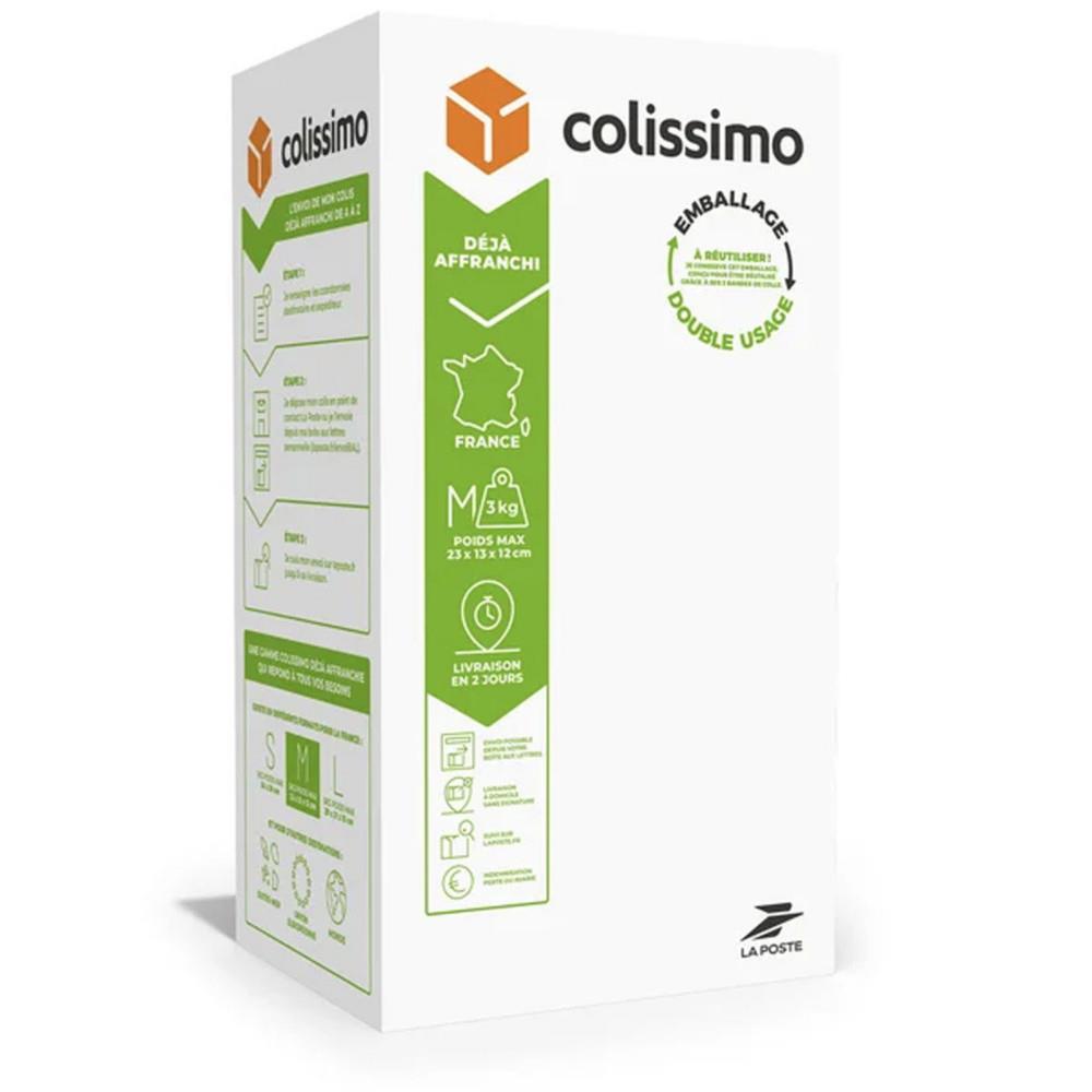 Collissimo Bo�te d'exp�dition Pr�t � envoyer L. 230 x P. 130 x P. 120 mm Taille M - D�j� affranchi - Livraison 48h - 3 kg
