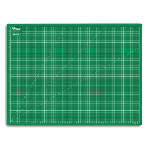 Plaque de dcoupe Wonday - verte - 600x450x3mm - Rsistante  la coupe surface quadrille Wonday