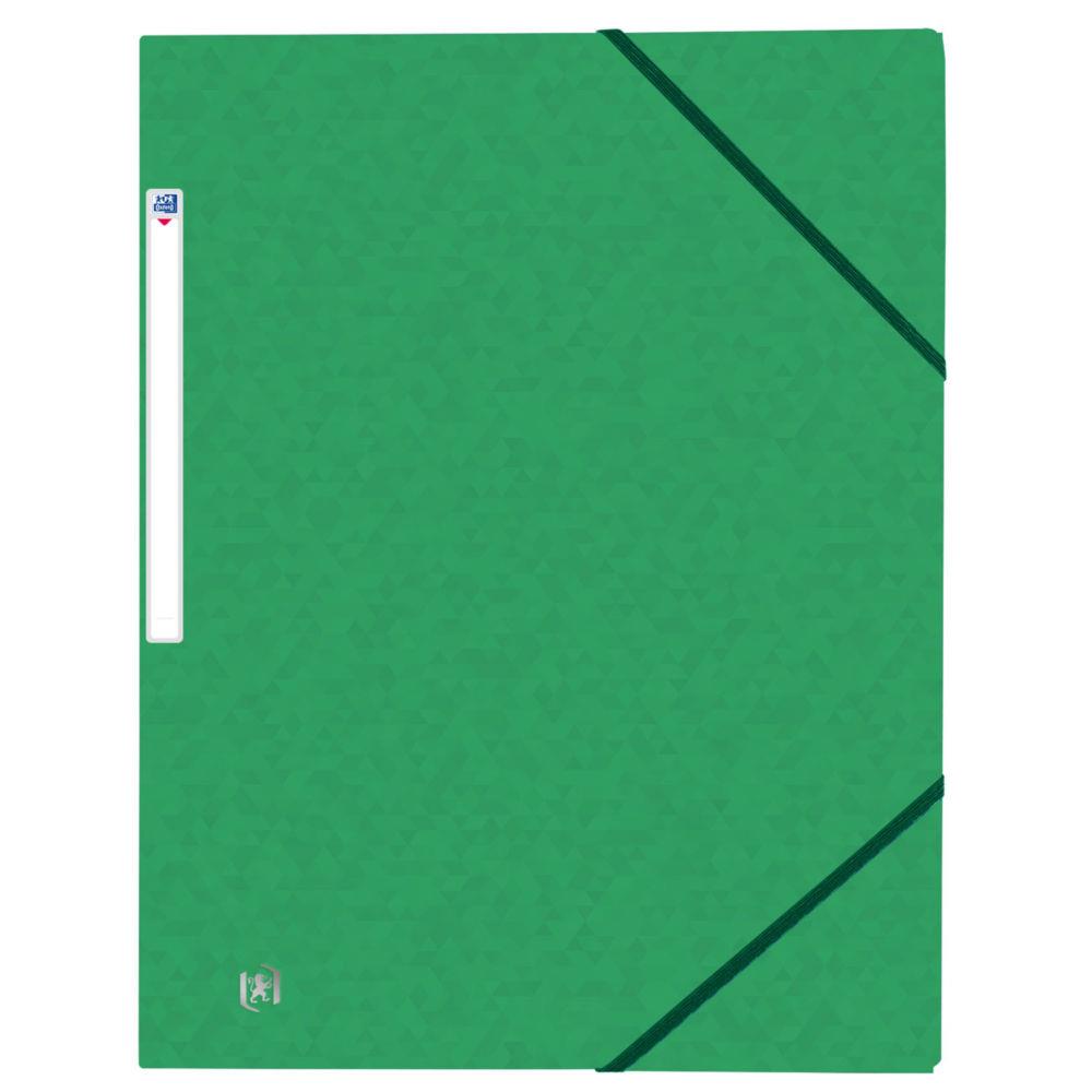 Chemises 3 rabats  lastiques Oxford Top File + A4 - vert