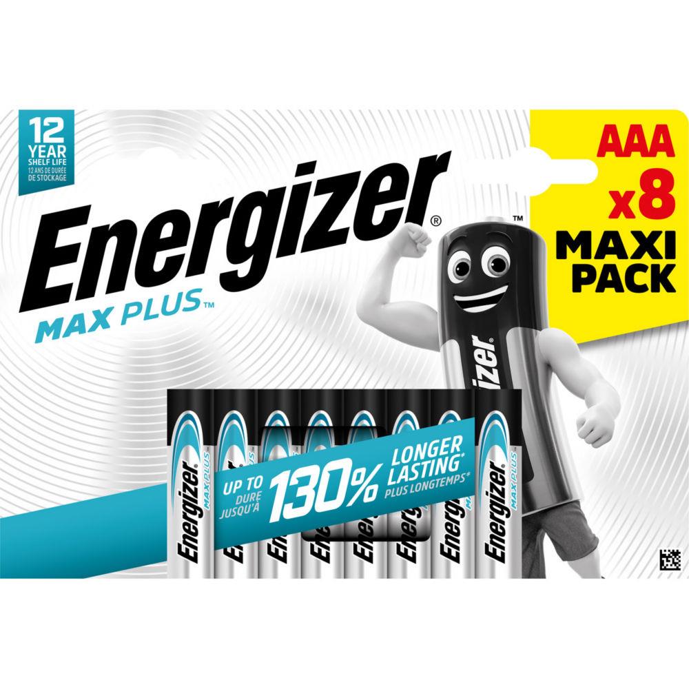 Piles Energizer Max Plus - AAA - blister de 8 piles