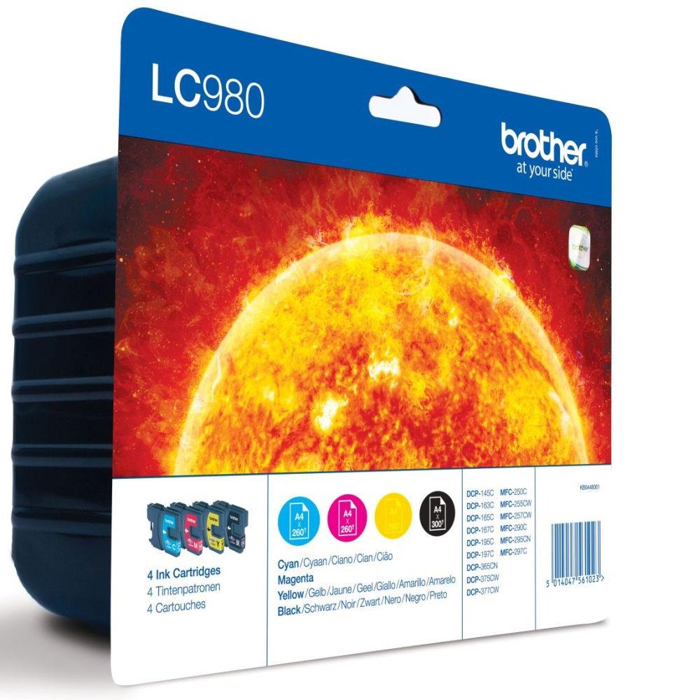 Cartouches pour imprimantes - Brother lc980valbp - pack de cartouches d'encre originales