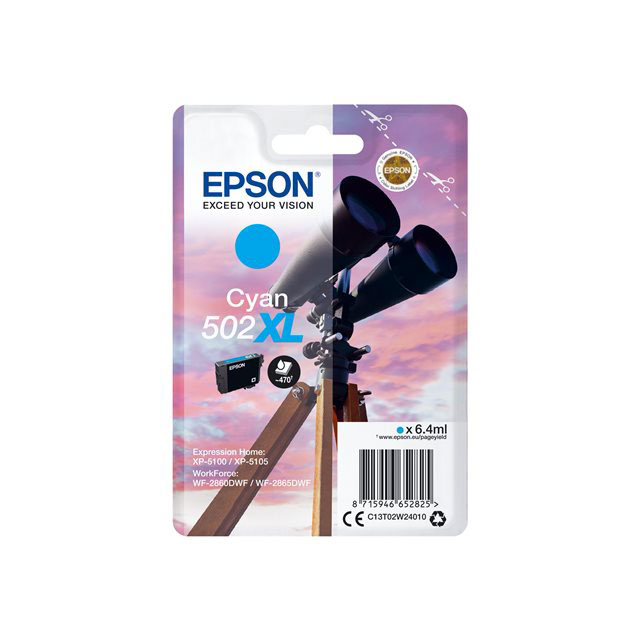 Epson singlepack cyan 502xl ink