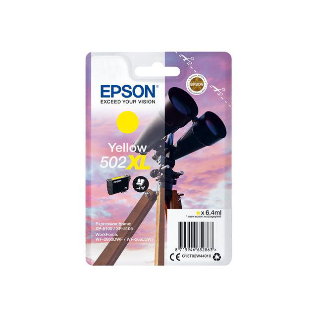Cartouches pour imprimantes - Epson singlepack yellow 502xl ink