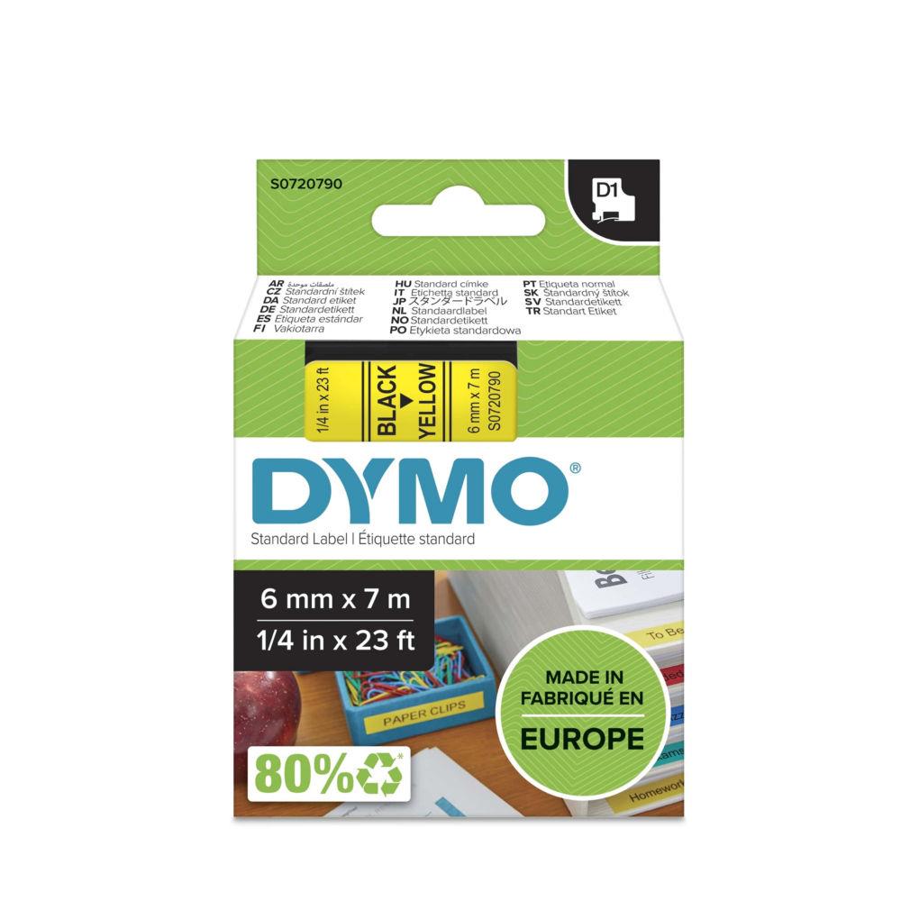 Ruban Dymo D1 poly - 12mm x 7m - Blanc/Transparent - BB1 S0720600