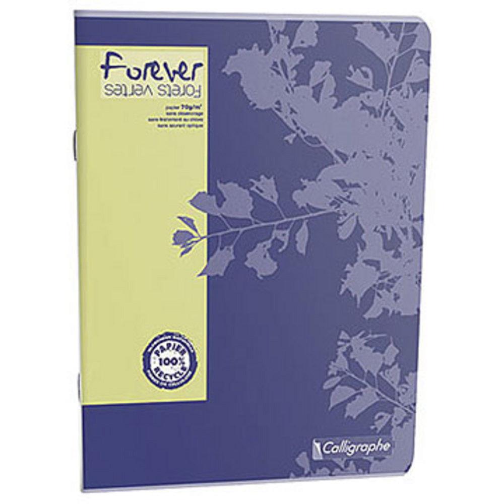 Cahier  Calligraphe Forever - A4 - piqre - 96 pages - seys - papier recycl & certifi - 21 x 29,7 cm - bloc 48 feuilles