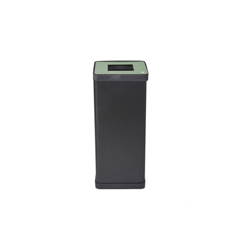 Poubelle de tri slectif Alba pour le recyclage des dchets 50L - Vert corps noir
