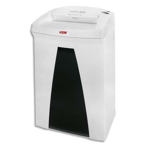 Hsm securio b22 destructeur de papier dcoupage en particules 57 db 24 cm blanc