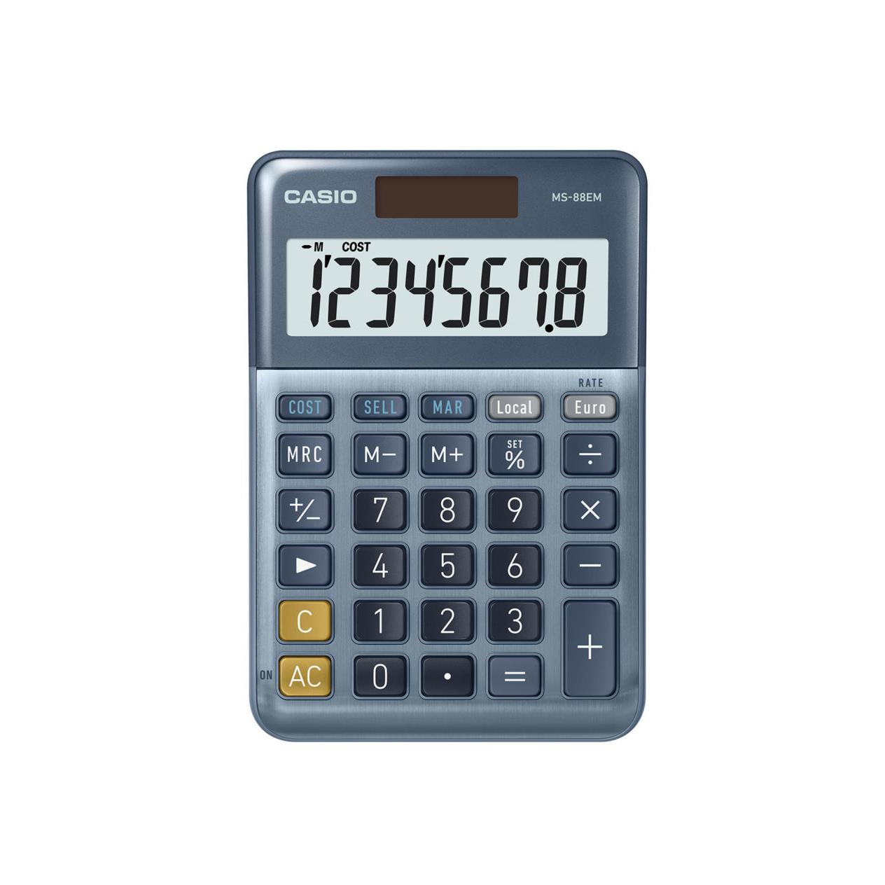Calculatrice de bureau solaire Casio MS-88EM - 8 chiffres