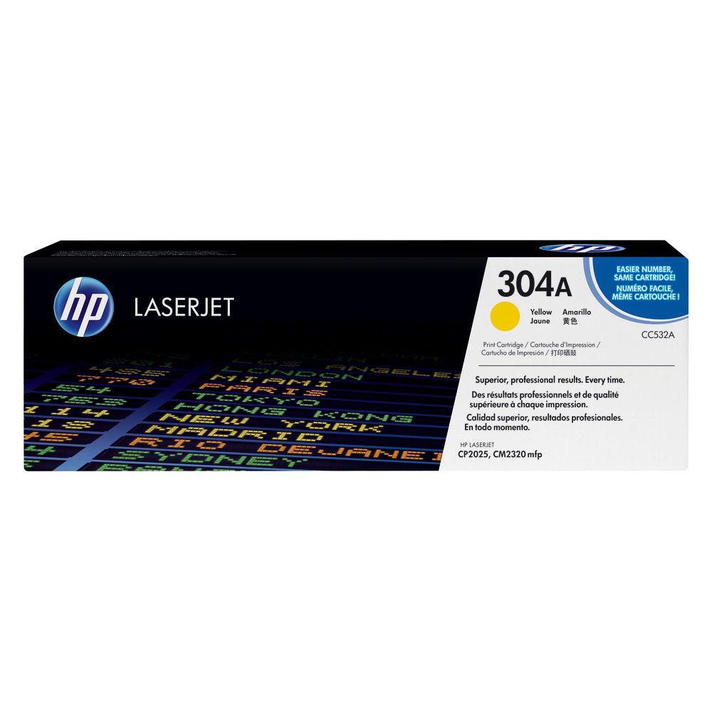 Cartouches de toner - Hp 304a toner laserjet jaune authentique
