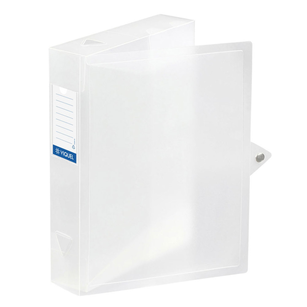 Bote de classement Viquel Propyglass en polypropylne - A4 - dos 8 cm - incolore