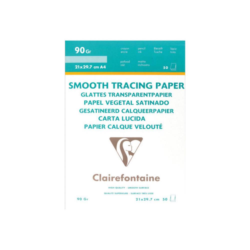 Papier calque velout A4 Clairefontaine pour traceur - 90g - pochette de 50 feuilles