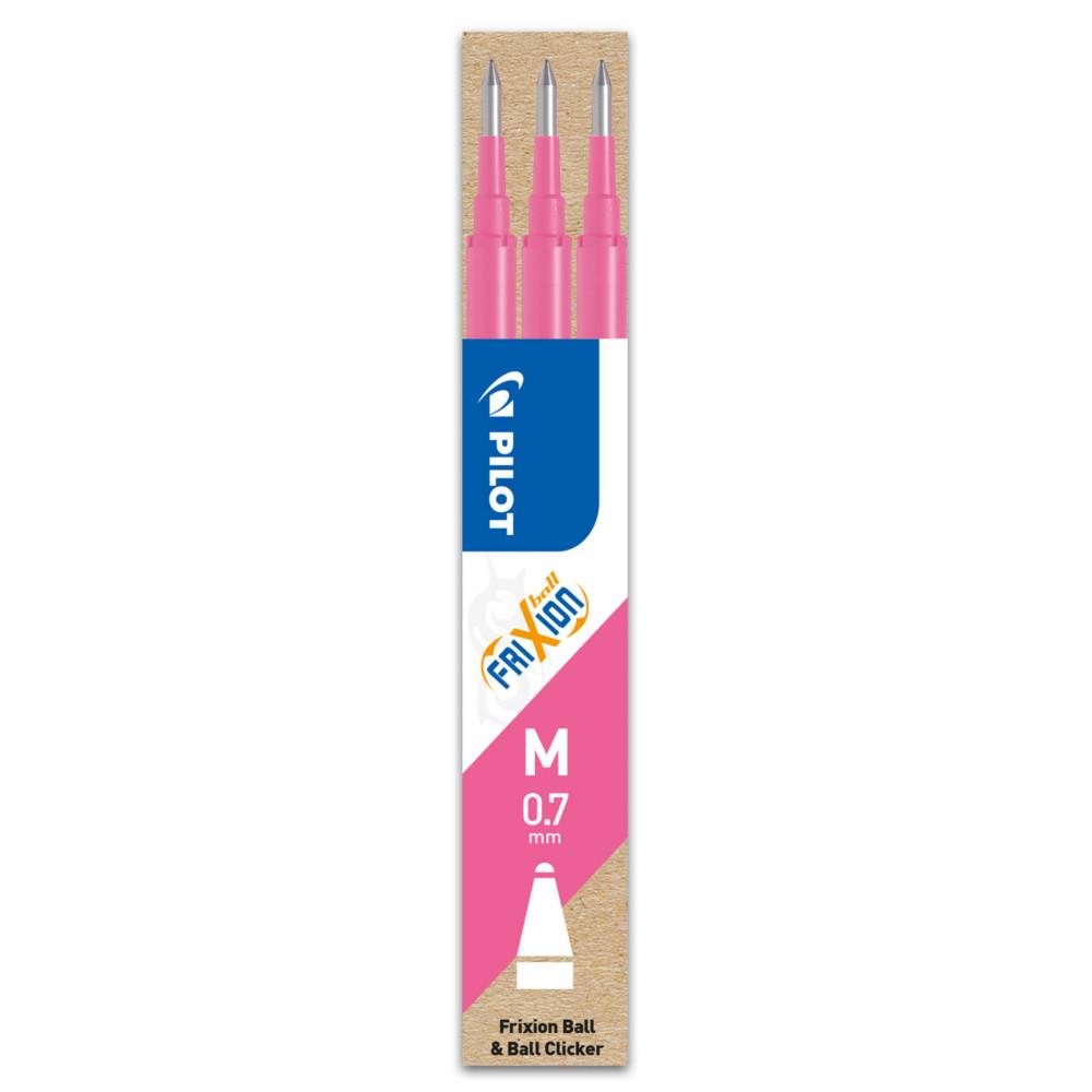 Pochette de 3 Recharges pour roller Frixion Ball rose BLS-FR7-P