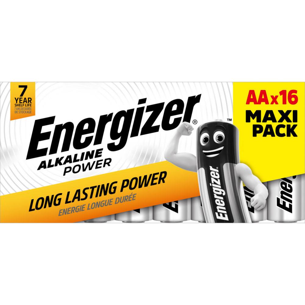 Piles AA LR06 Energizer Power - blister de 16 piles