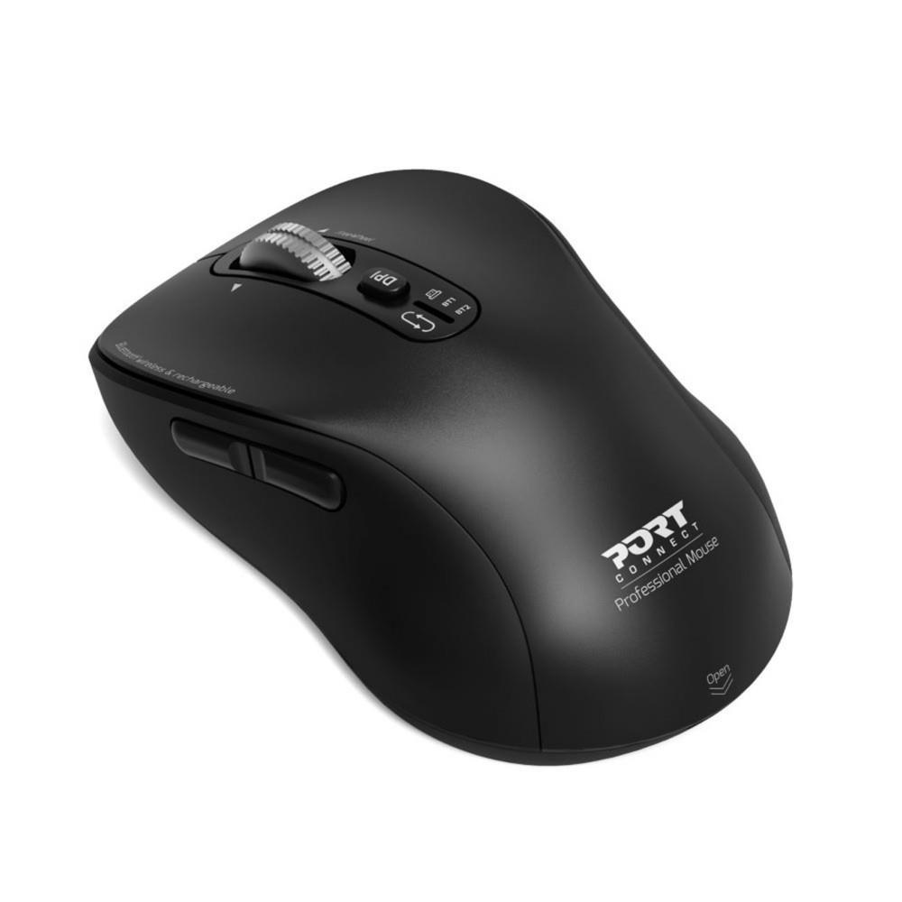 Port designs 900707c souris maison droitier rf sans fil + bluetooth 3200 dpi