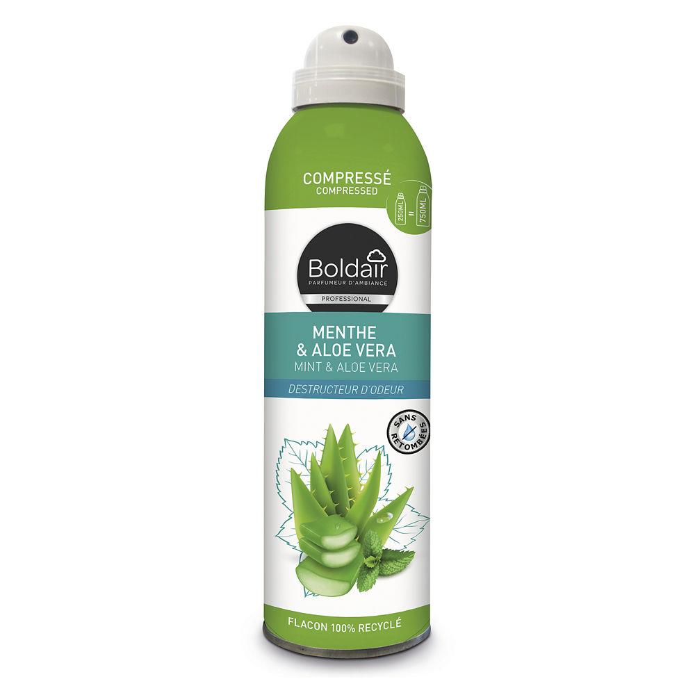 Dsodorisant compress Boldair - Menthe et Aloe Vera - 250 ml