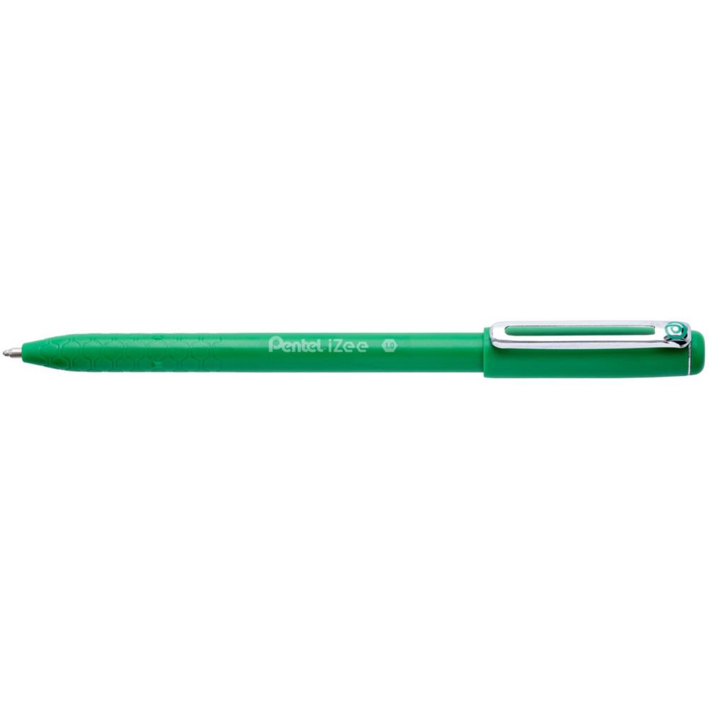 Stylo bille Pentel Izee  capuchon - Pointe large 1 mm - Vert
