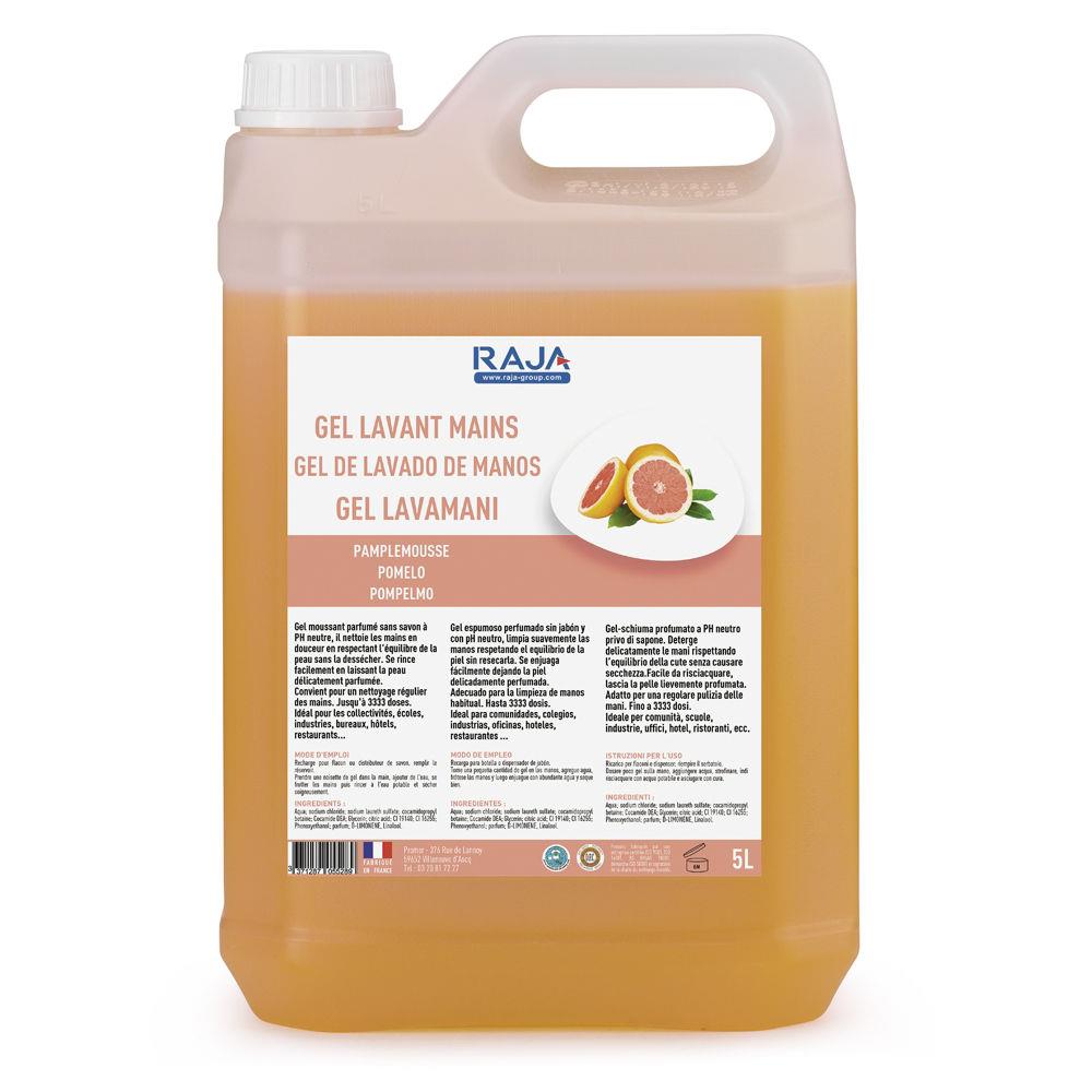 Crme lavante pour les mains Raja - parfum pamplemousse - bidon 5L