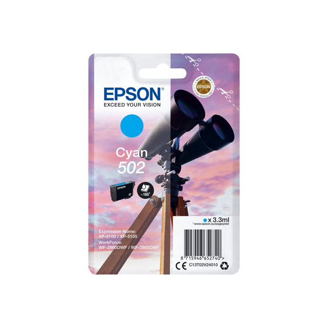 Cartouches pour imprimantes - Epson singlepack cyan 502 ink