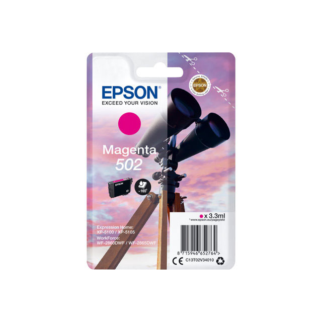 Cartouches pour imprimantes - Epson singlepack magenta 502 ink