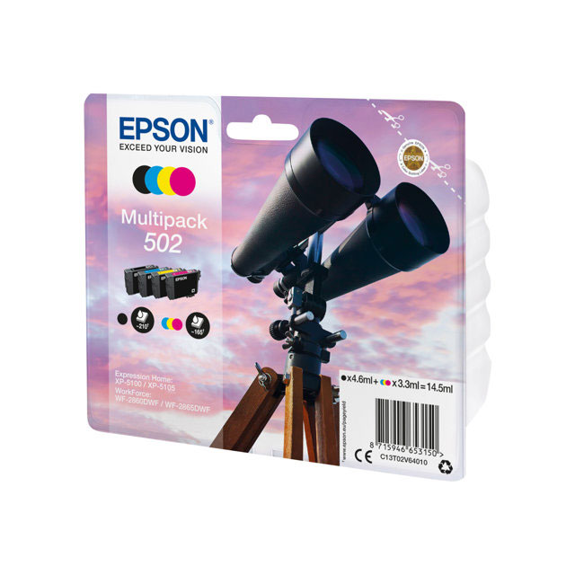 Cartouches pour imprimantes - Epson multipack 4-colours 502 ink