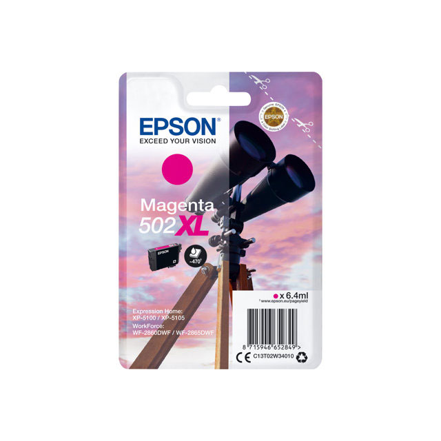 Cartouches pour imprimantes - Epson singlepack magenta 502xl ink