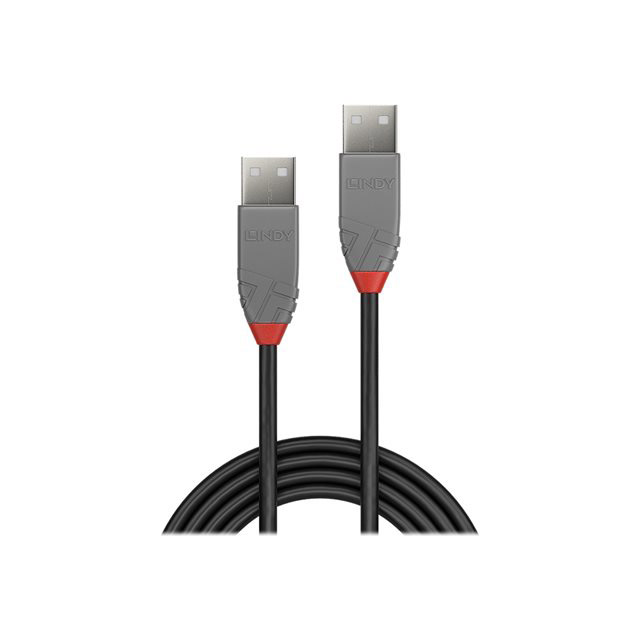 Lindy 36691 cble usb usb 2.0 0,5 m usb a noir, gris