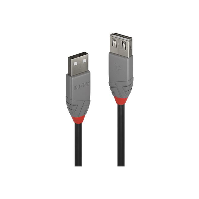 Lindy 36704 cble usb usb 2.0 3 m usb a noir, gris
